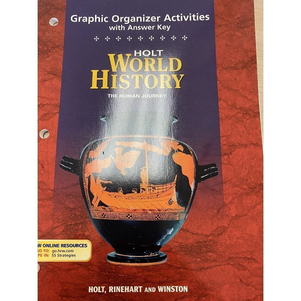 Holt World History Graphic Organizer Activities Teacher Resource Workbook Text‎
